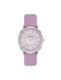 Patterned Dial Strap Watch
