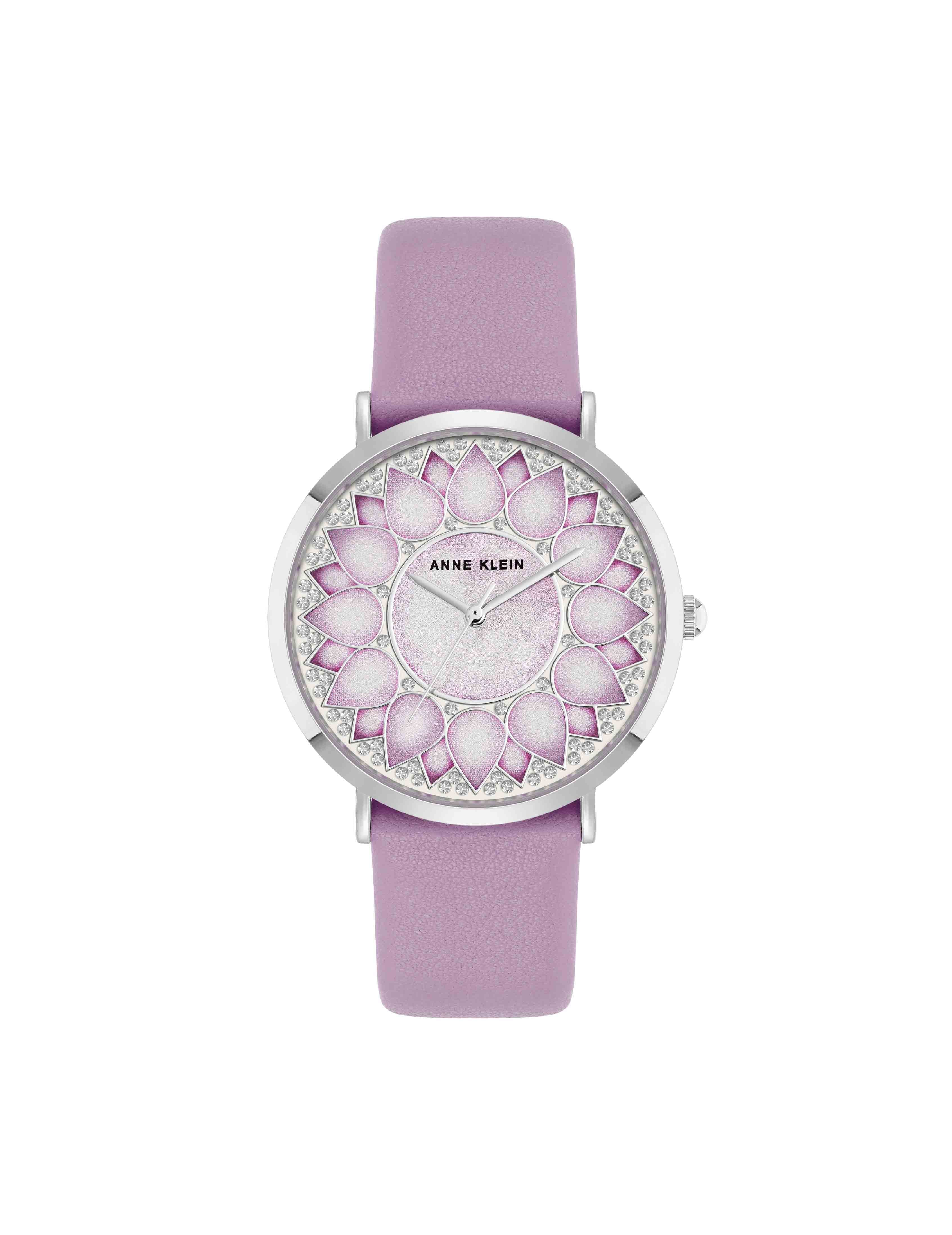 Patterned Dial Strap Watch