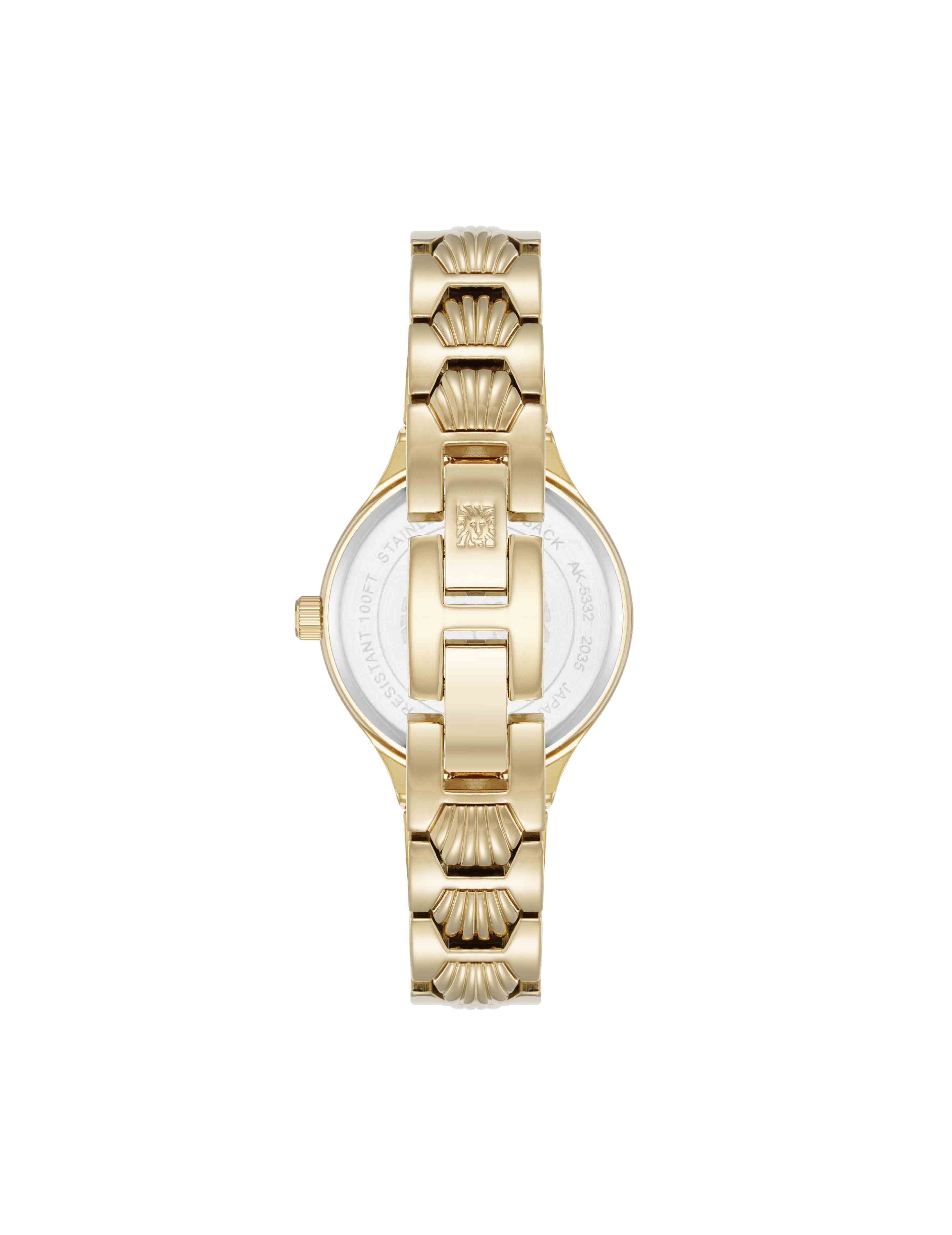 Shell Pattern Link Bracelet Watch