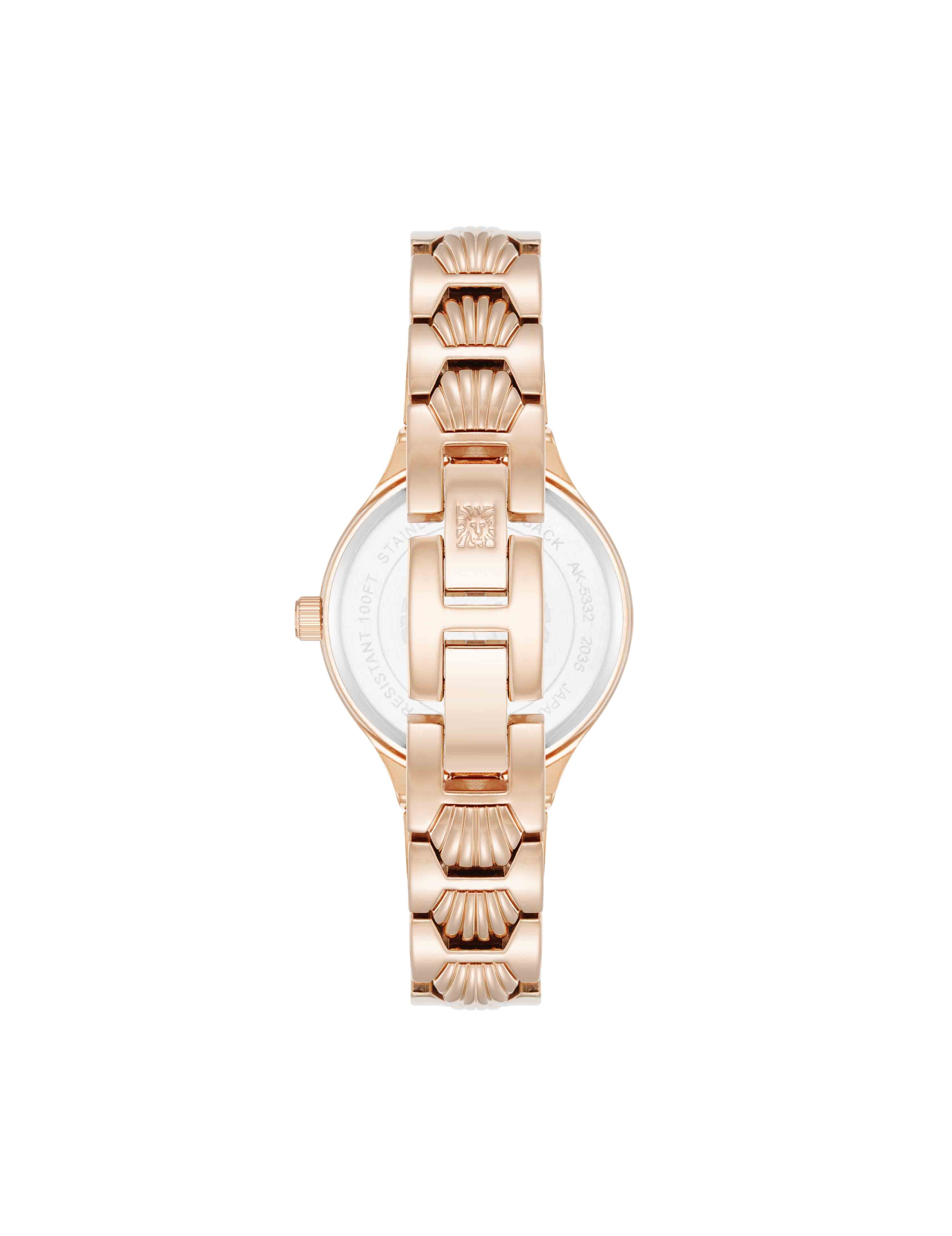 Shell Pattern Link Bracelet Watch