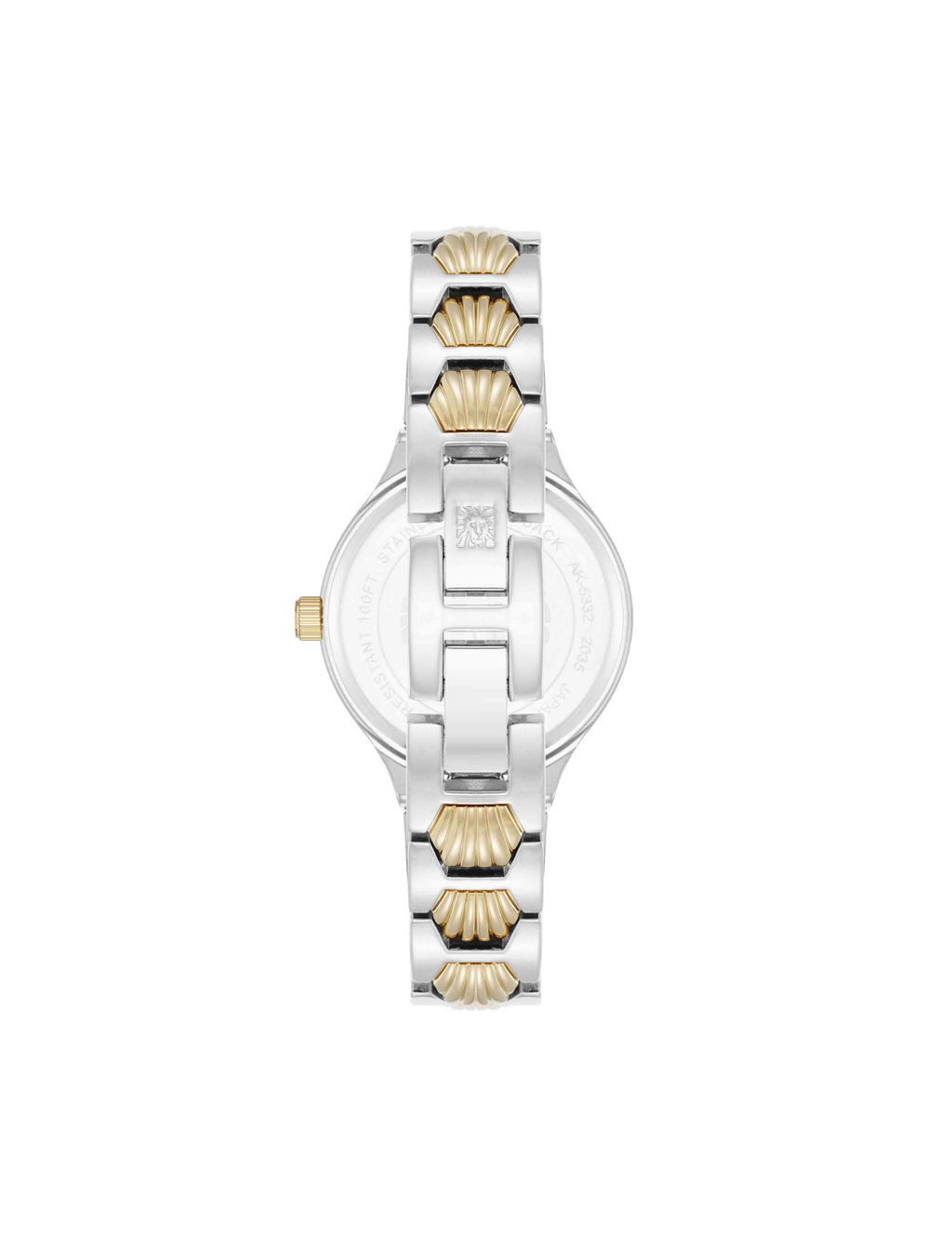 Shell Pattern Link Bracelet Watch