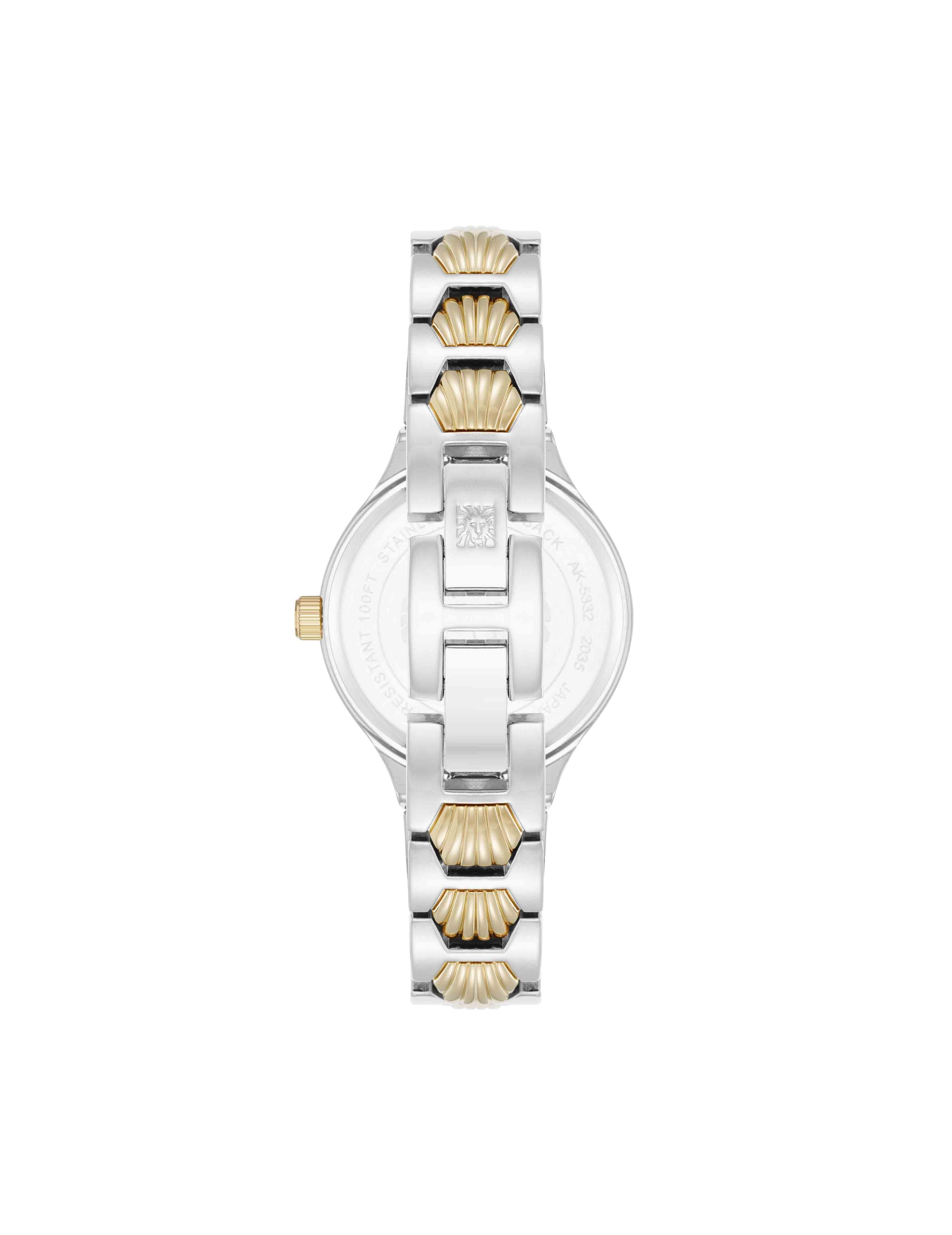 Shell Pattern Link Bracelet Watch