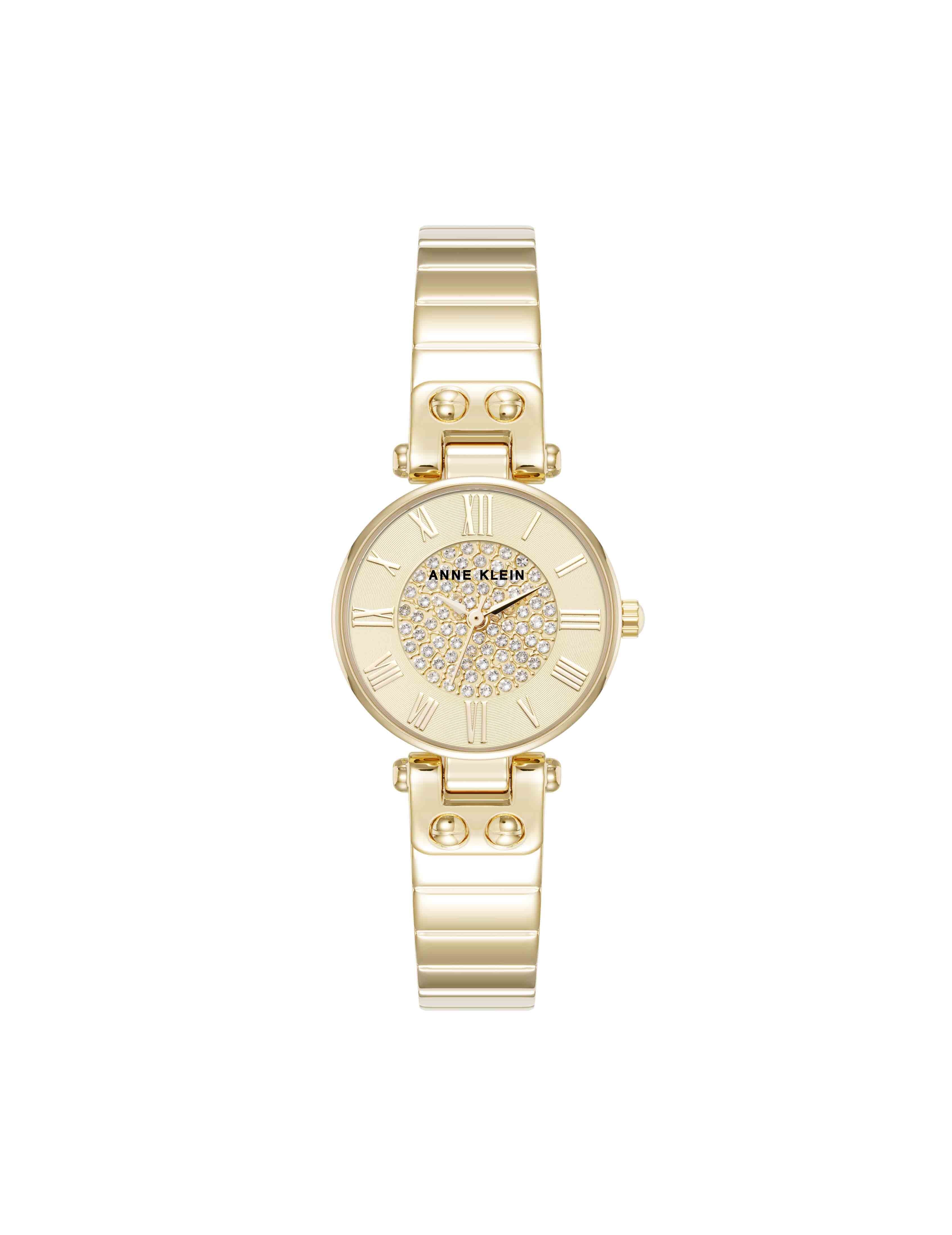 Crystal Accented Bangle Watch