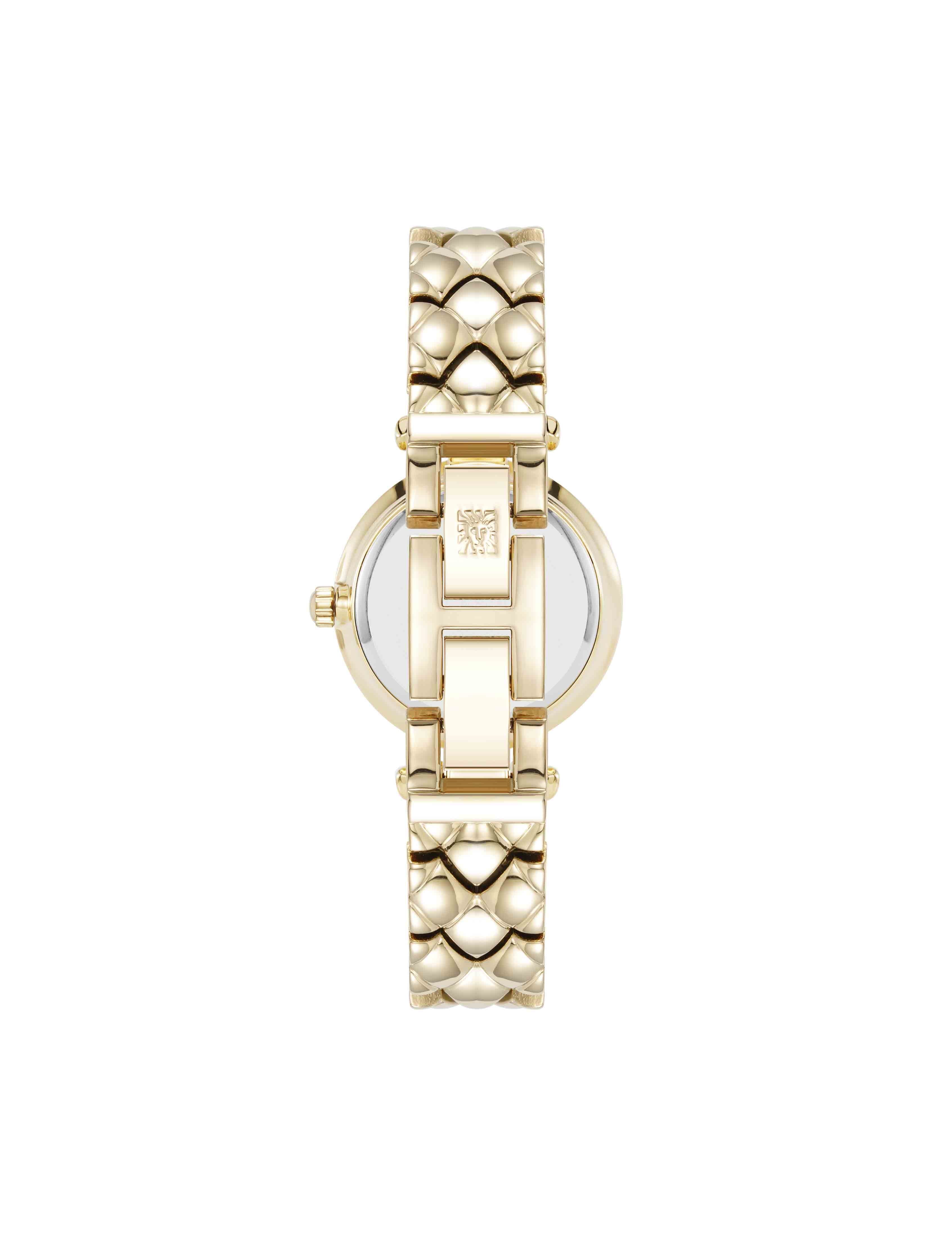 Crystal Accented V-Link Watch