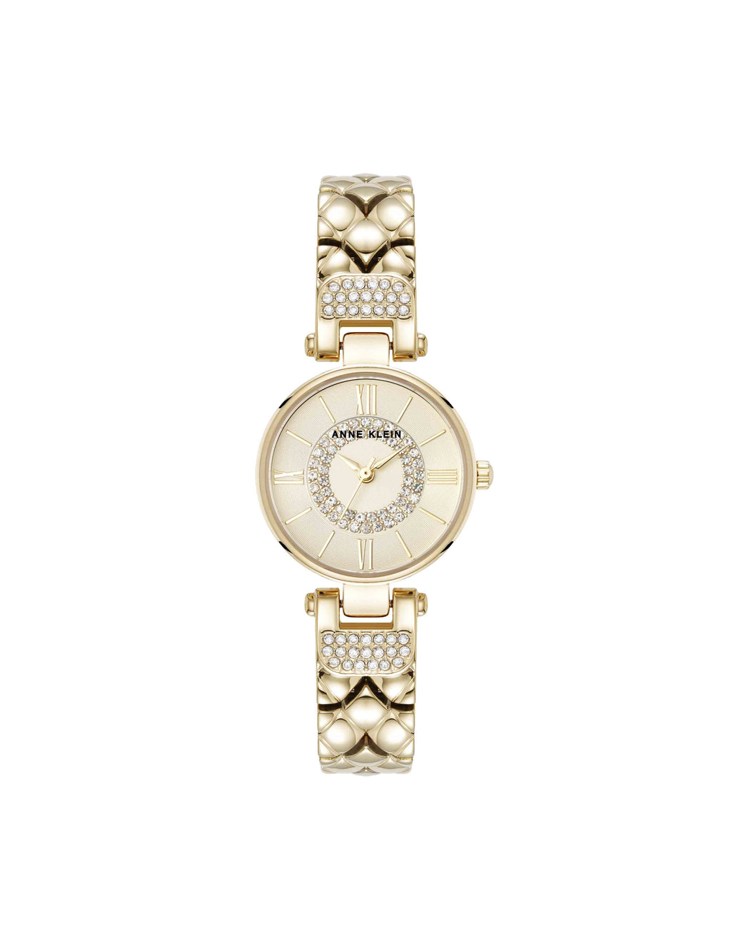 Crystal Accented V-Link Watch