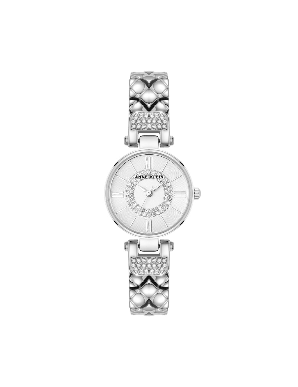 Crystal Accented V-Link Watch