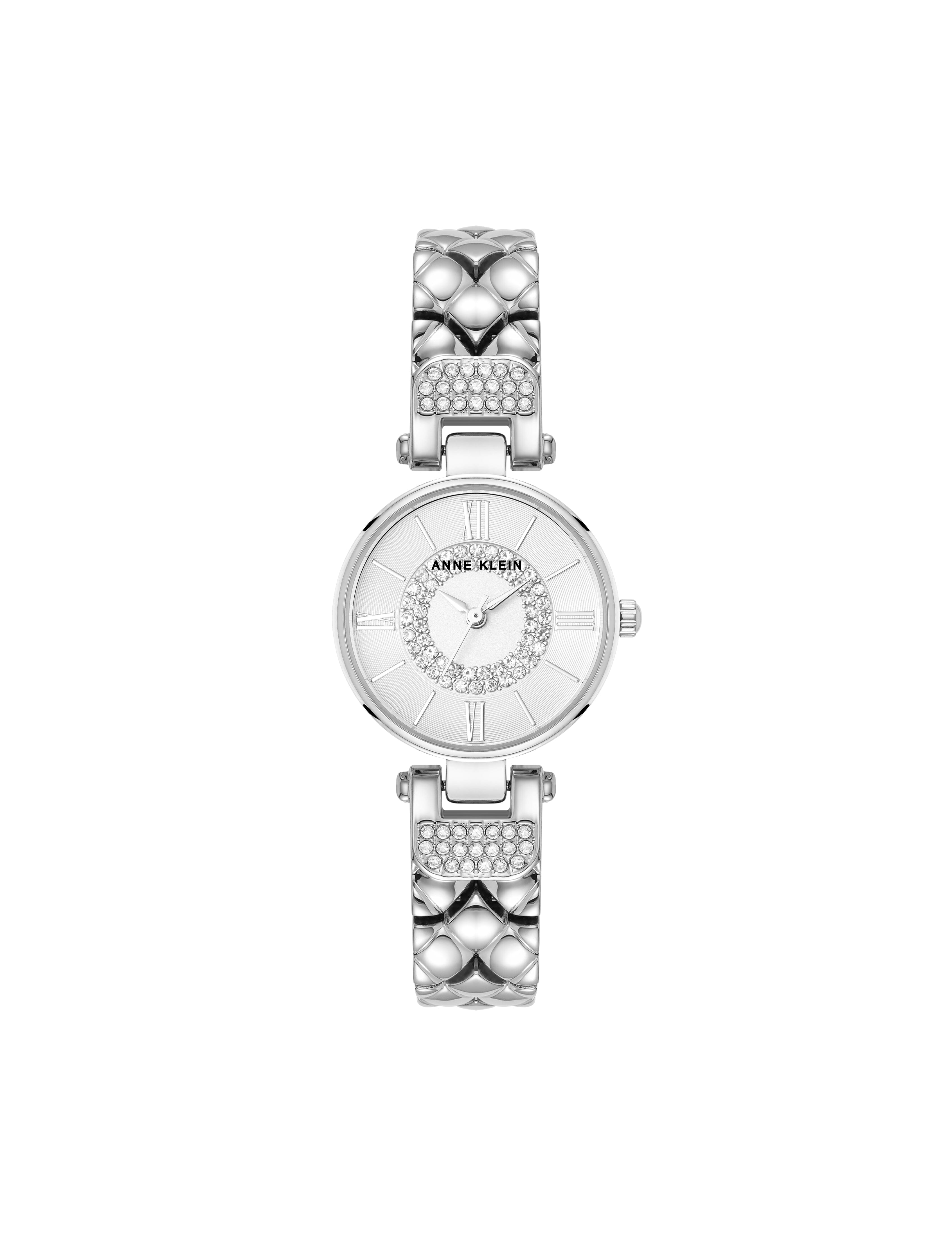Crystal Accented V-Link Watch