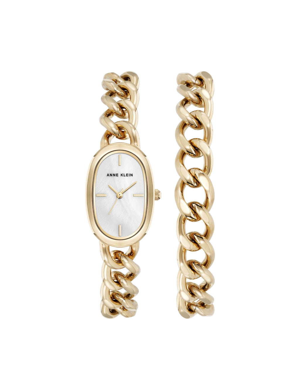 Chain Watch and Bracelet Set