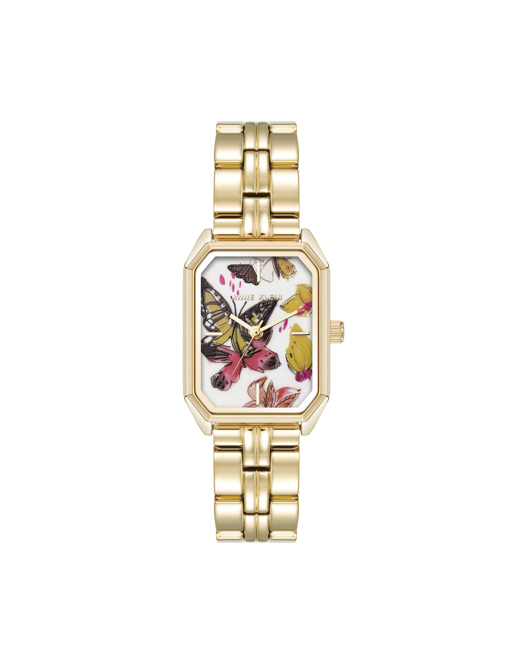Octagonal Shaped Butterfly Dial Bracelet Watch