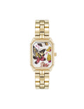 Octagonal Shaped Butterfly Dial Bracelet Watch