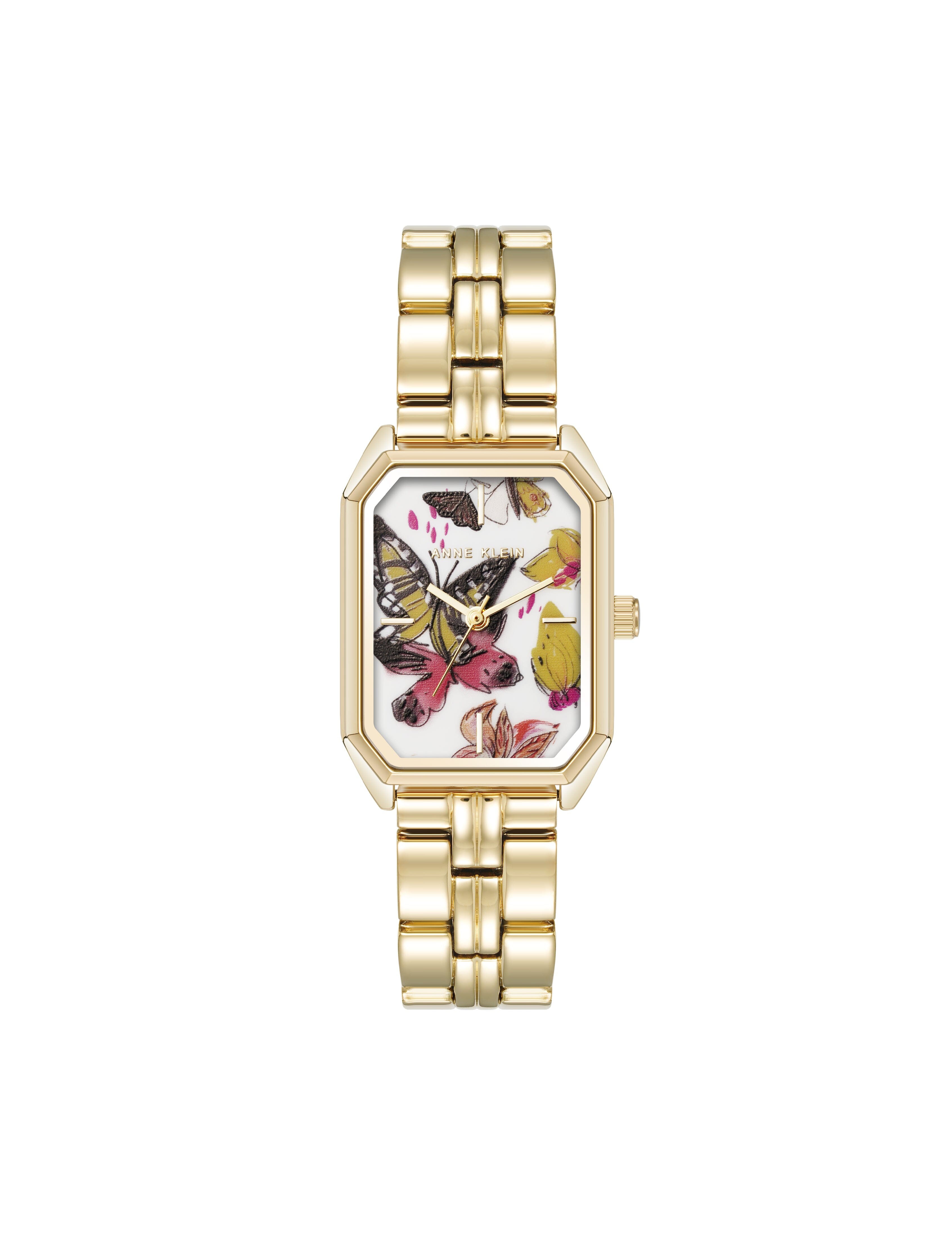 Octagonal Shaped Butterfly Dial Bracelet Watch