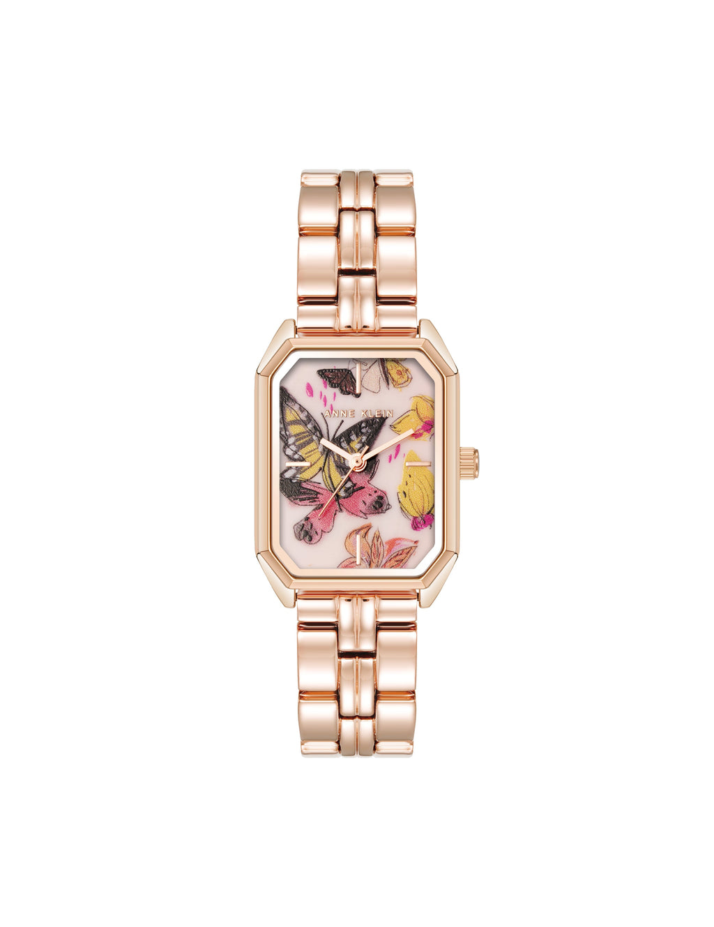 Octagonal Shaped Butterfly Dial Bracelet Watch
