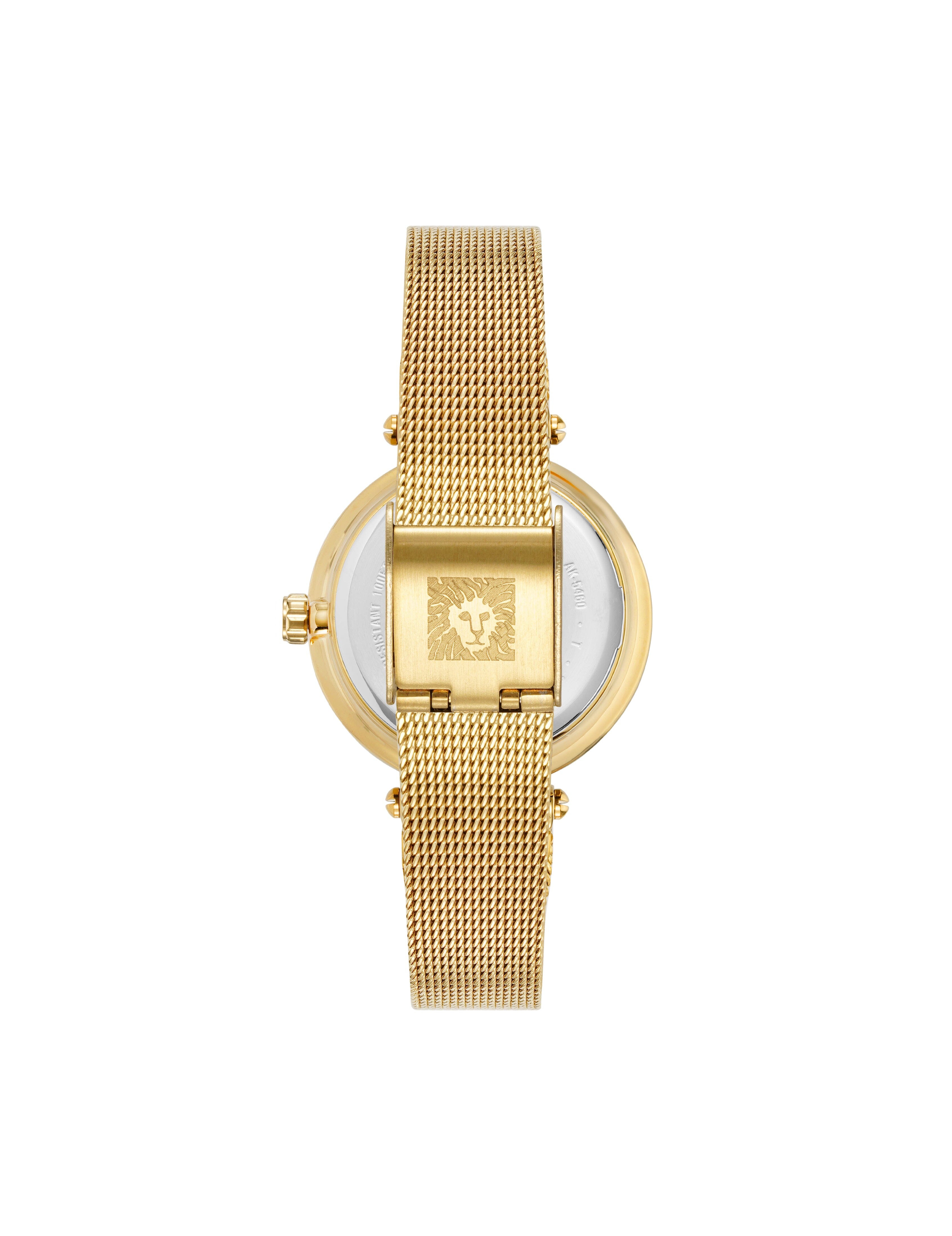 Butterfly Dial Mesh Bracelet Watch