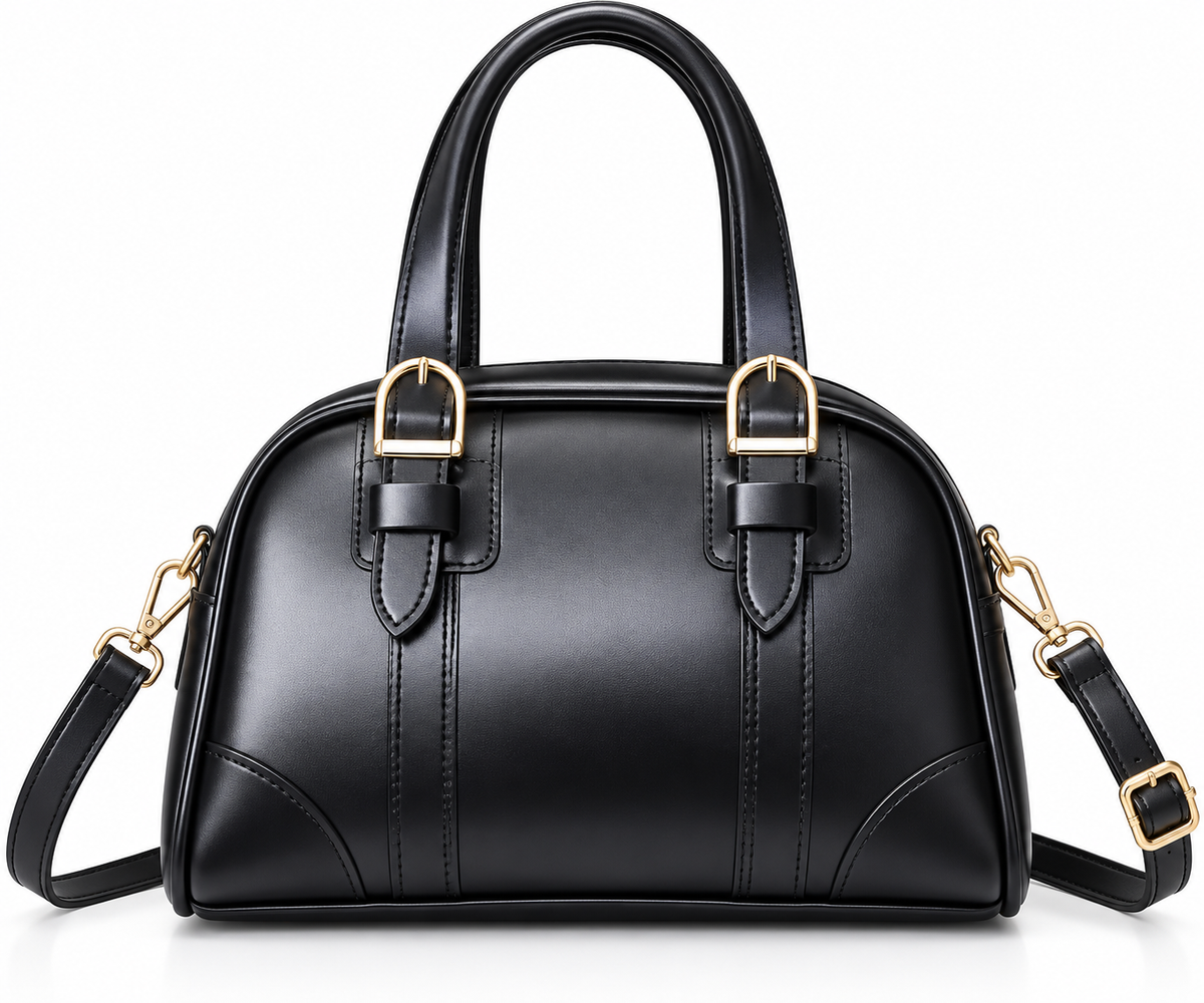 Sac à Main Femme Élégant en Simili Cuir Noir – Chic & Intemporel