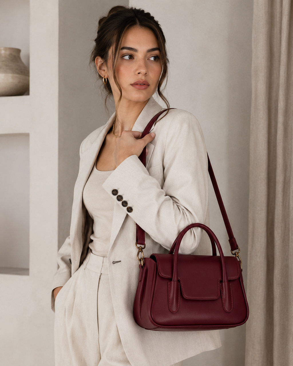 Sac à main élégant à rabat