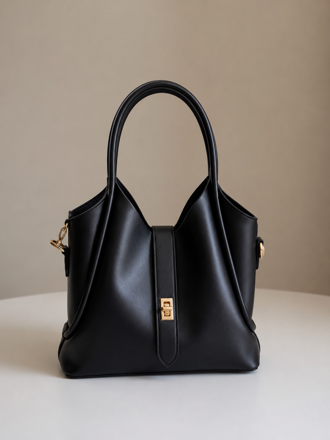 Sac à main élégant 2 en 1 avec pochette assortie