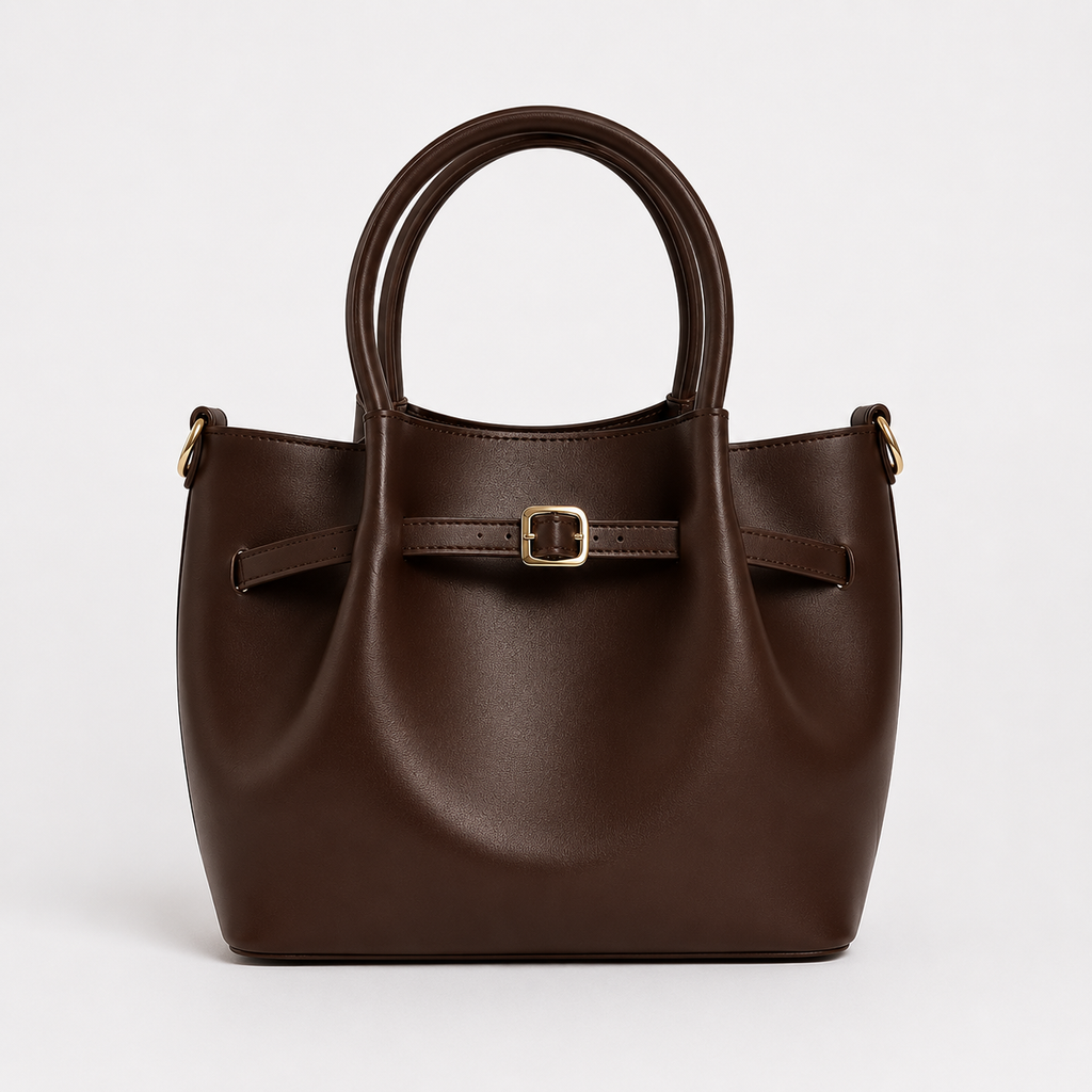 Sac à main élégant avec boucle décorative