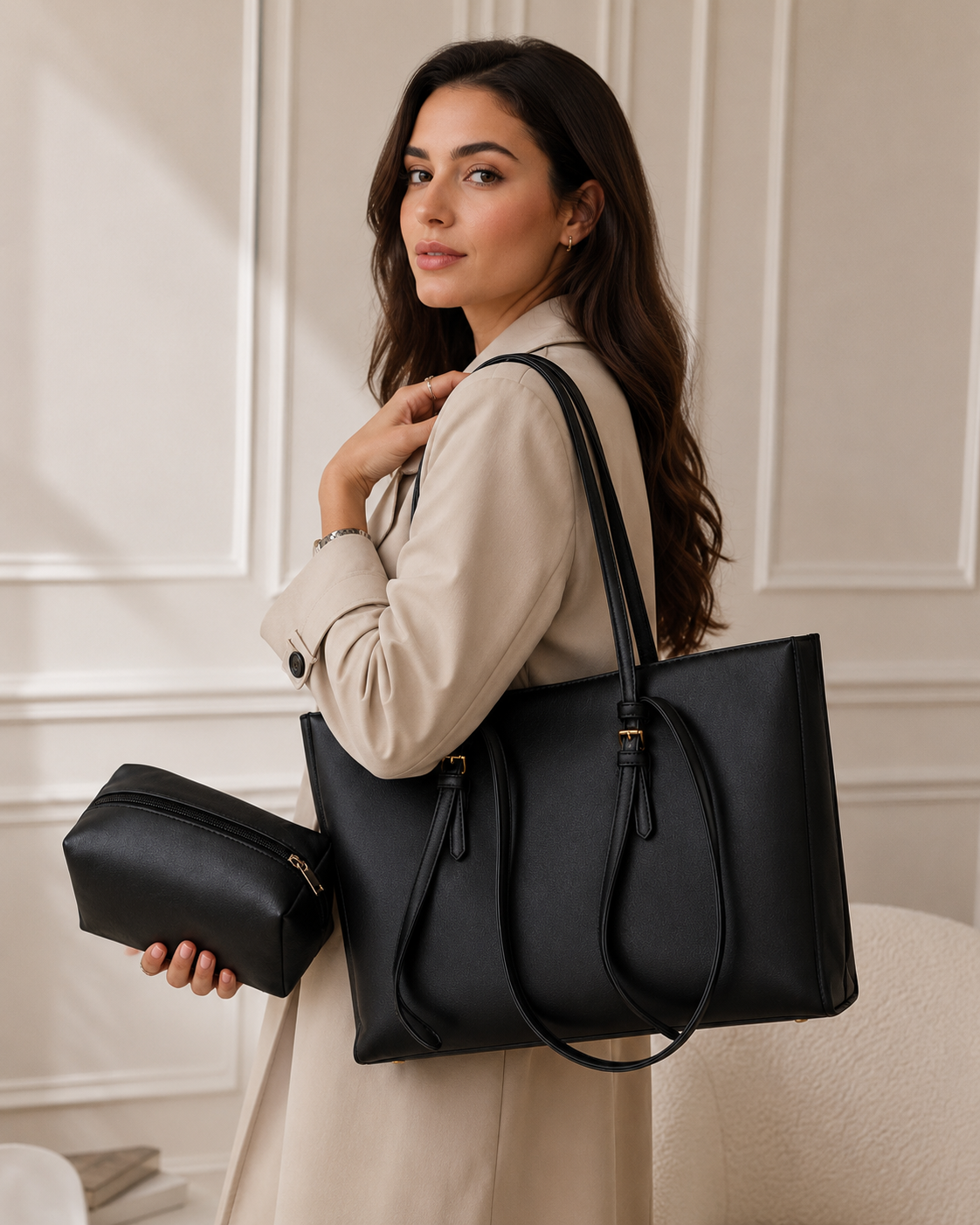 Sac Élégance avec Trousse Assortie