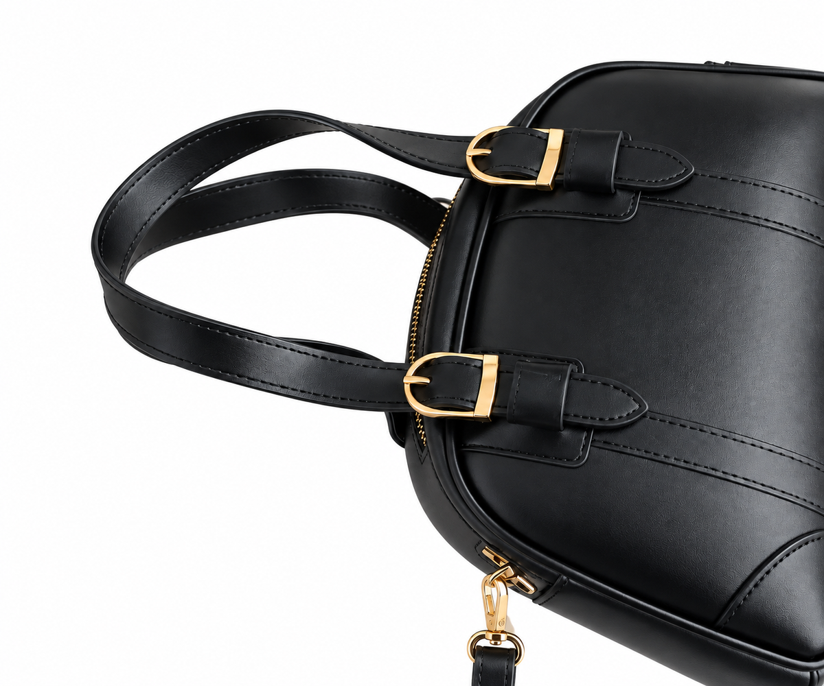 Sac à Main Femme Élégant en Simili Cuir Noir – Chic & Intemporel