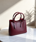 Sac à main zippé - Bordeaux