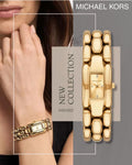 MICHAEL KORS -Montre bracelet chaîne Dorée