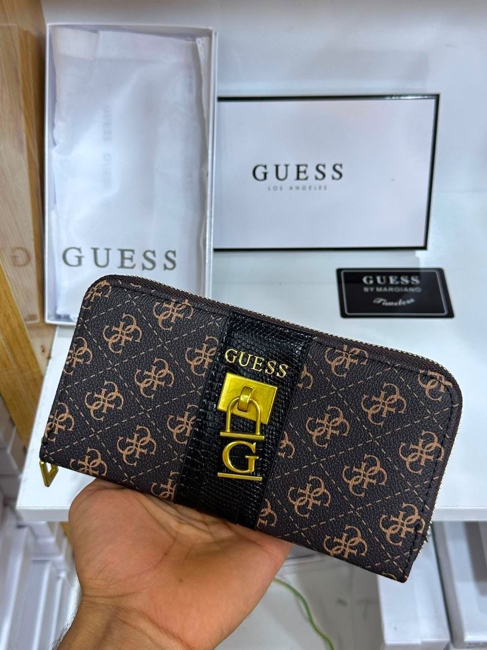 Portefeuille Guess Monogram Signature