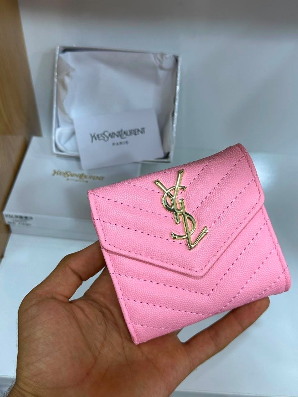 Portefeuille Saint Laurent  Matelassé