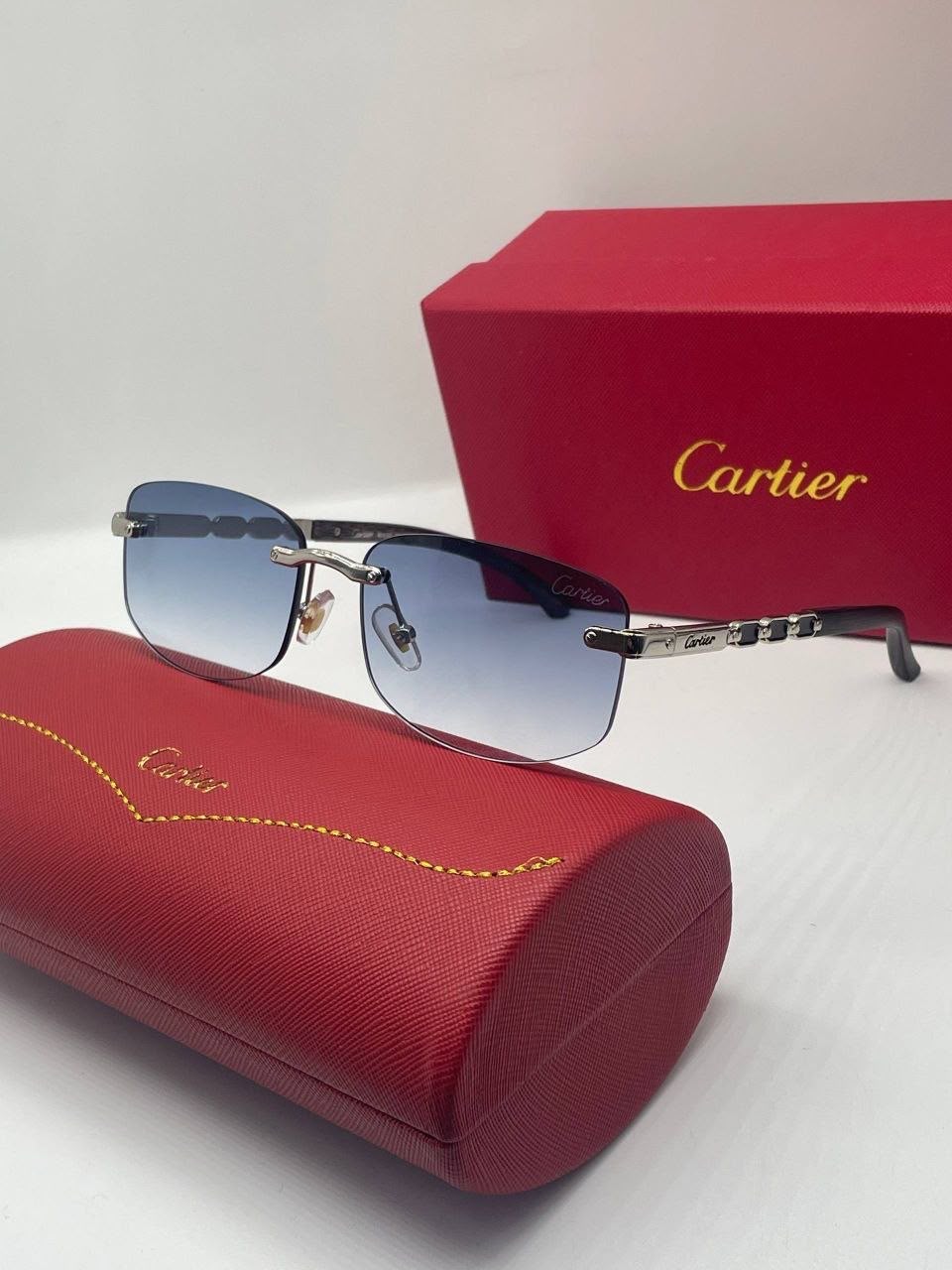 CARTIER Bleu Dégradé Argent