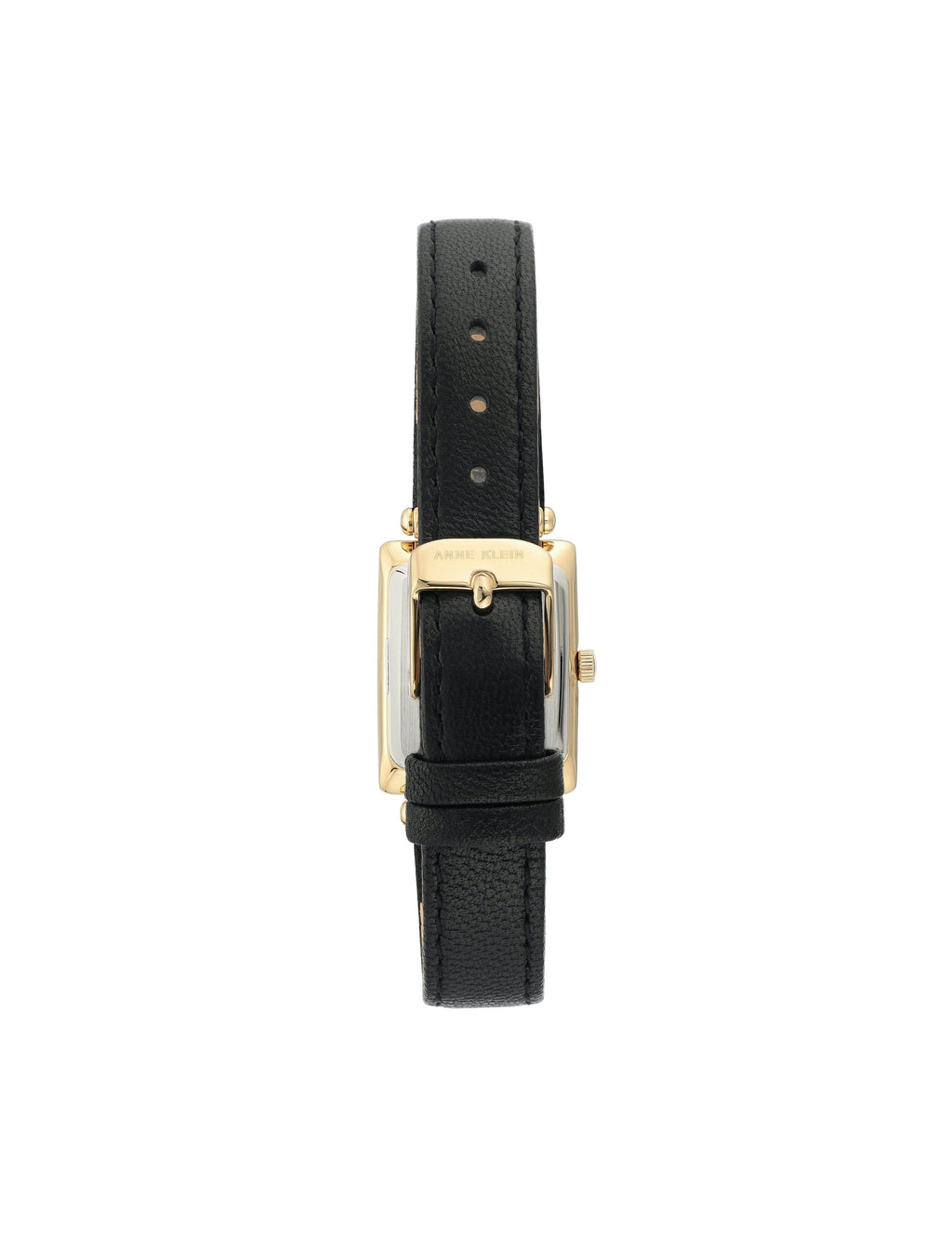 Rectangular Case Leather Strap Watch