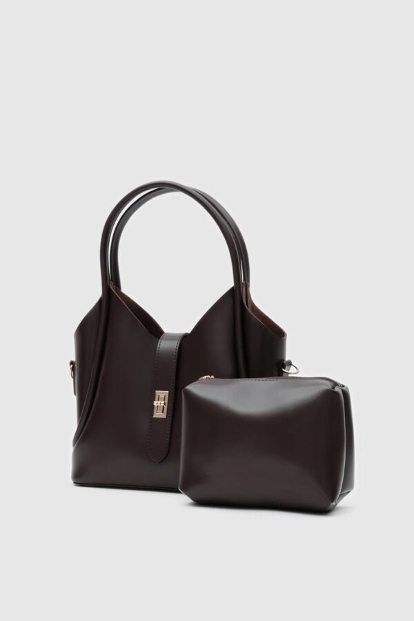 Sac à main élégant 2 en 1 avec pochette assortie