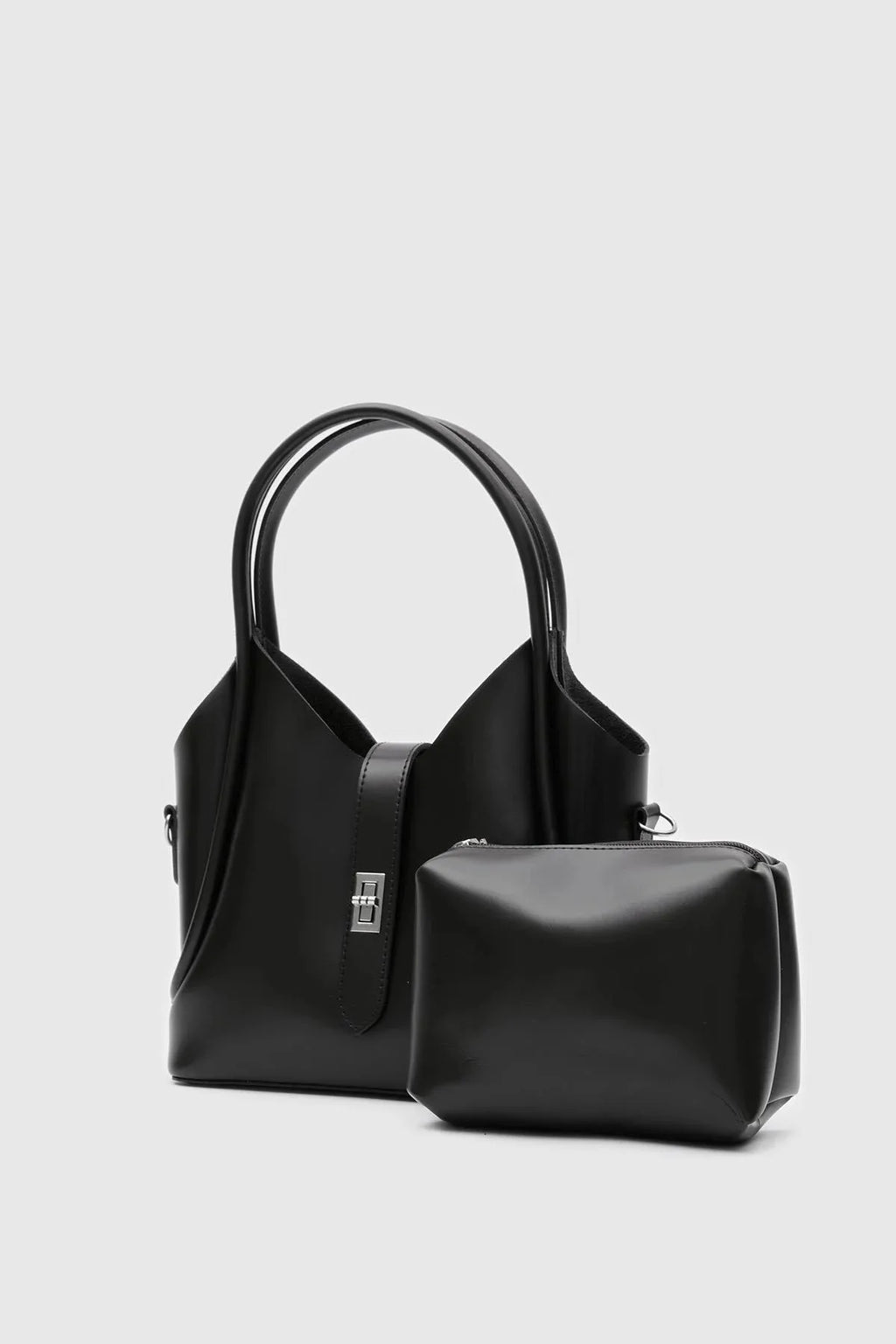 Sac à main élégant 2 en 1 avec pochette assortie