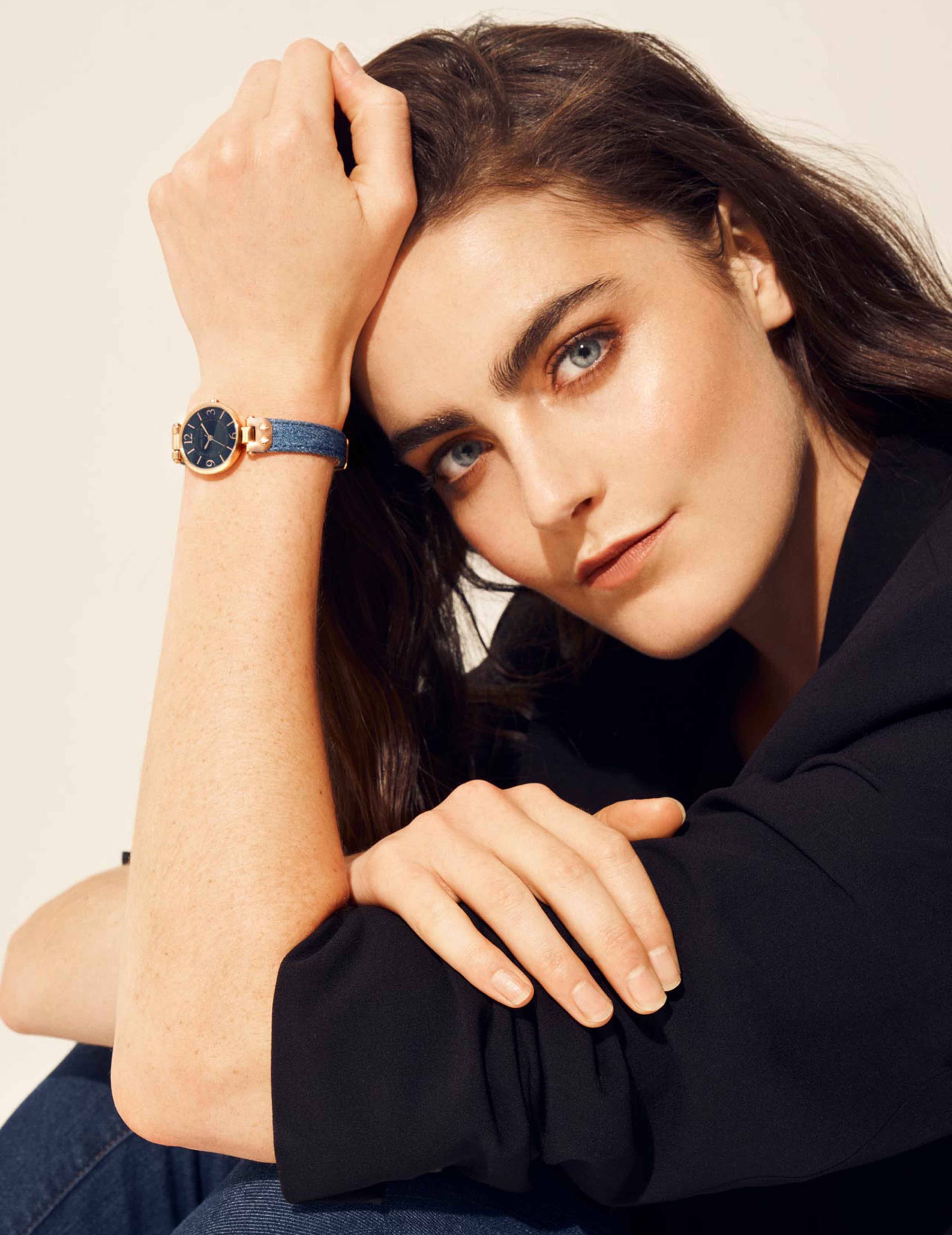 Modern Denim Strap Watch