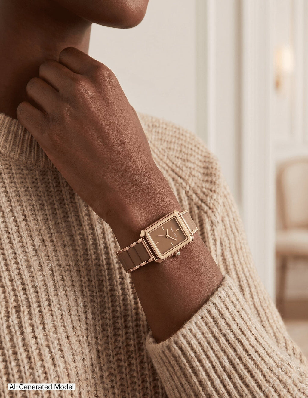 Rectangular Silicone Bracelet Watch