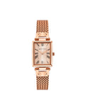 Rectangular Case Mesh Bracelet Watch