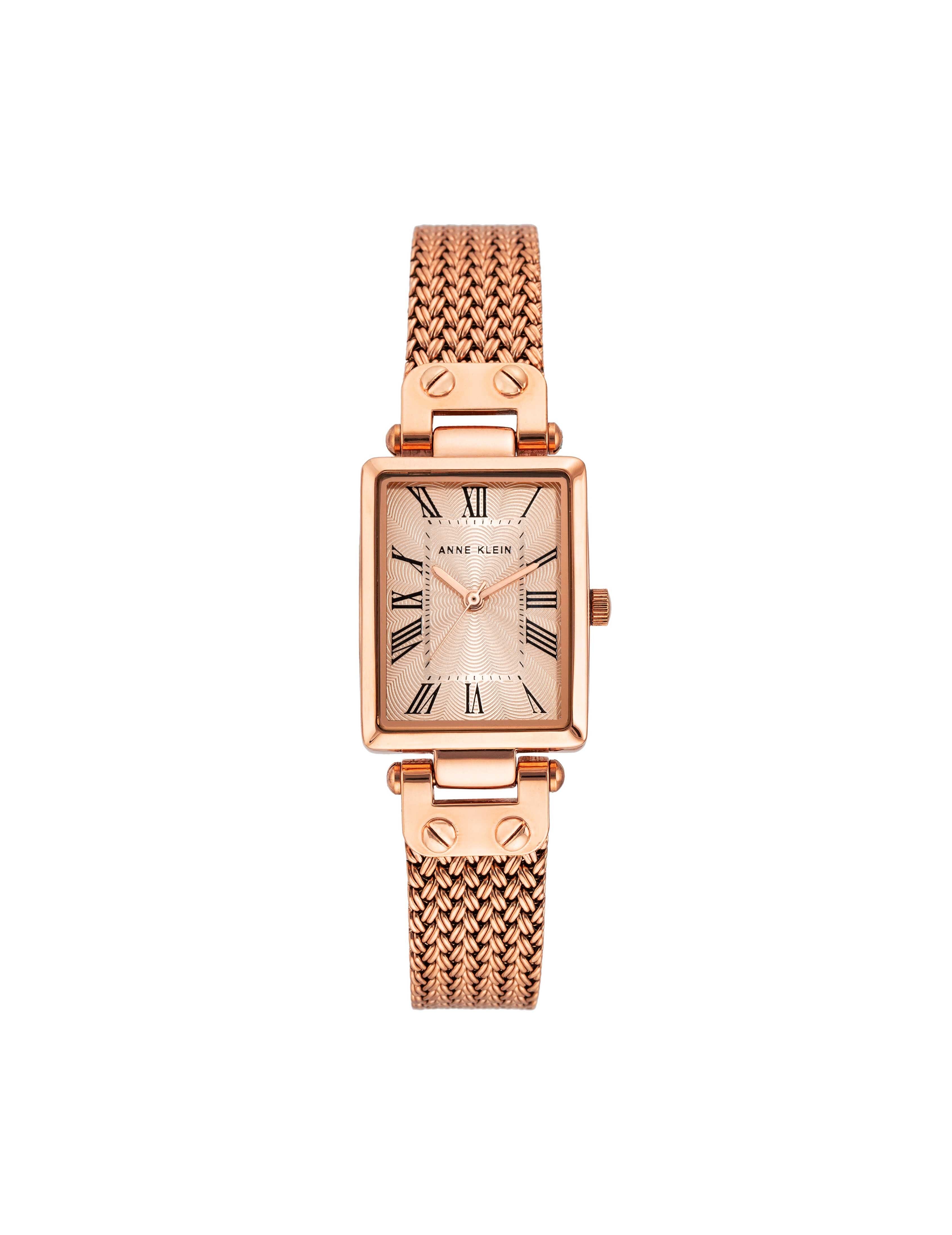 Rectangular Case Mesh Bracelet Watch
